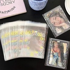 INS出卡包材好撕袋 小卡自黏包裝袋 禮物袋 飾品袋 小卡袋 自封袋, 1個, ins小猫卡通*雙層,【50入】8*10+3cm