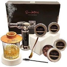 스모크테일 프리미엄 위스키 양주 버번 스모커 키트 (토치 스모커 우드칩 필터) 선물 세트 (부탄 별매), 1개