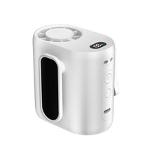 八爪魚便攜風扇 USB充電掛腰夾傘掛脖, F - 070掛腰風扇 常規款 白色, 1個