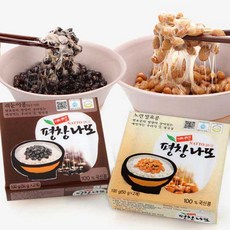 [평창나또] 국산콩 생 낫또 노란콩 검은콩 혼합 나또, 60개, 50g