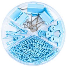 해외 Lzzabo 종이 클립 및 바인더 모음 골든 미국매장정품+ 1904427, Blue.