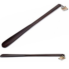 젠트상사 원목 나무 긴 구두 주걱 길쭉한 롱 신발 헤라 구두칼, 1개, 옻색