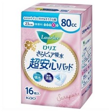 카오 로리에 사라 퓨어 흡수 초안심 패드형 성인기저귀 80ml, 1개, 16개입