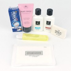 여행용세면도구 7종세트 세면도구세트 야외용세면도구 세면도구 치약칫솔 여행용칫솔세트 여행용비누세트, 1세트