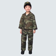 앞치마와가운 아동 군복 상하세트 역할놀이 직업체험 유치원 어린이집 행사