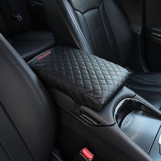 쿠션 포근한 편안한 받침 차량 메모리폼 팔걸이 거치대 자동차 푹신한 YW993C85, 레자블랙, 1개