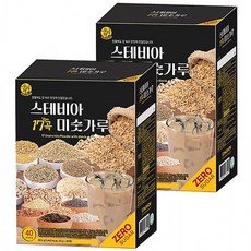 송원 우리차 스테비아 17곡 미숫가루 80T 40Tx2개, 1개, 1g