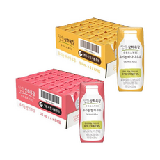 상하목장 딸기우유 + 바나나우유, 24팩, 125ml