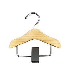 우드 미니 옷걸이 강아지 소품 집게, 2개, 브라운