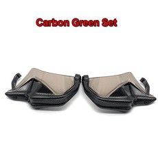 BMW R1200GS R LC ADV 어드벤처 오토바이 핸드가드 실드 보호대 앞유리, 23 Carbon Green Set