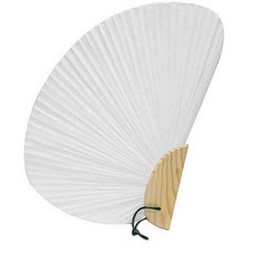 꼬미얌 조개부채 28.5x21cm 10개 부채꾸미기