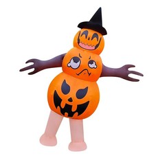 DAHAKII 재미있는 공기 주입식 코스튬 할로윈 코스프레 블로우 업 성인/할로윈/크리스마스 퍼레이드 (호박)