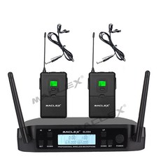 GLXD4 핸드 바디팩 라펠 헤드셋이 있는 듀얼 송신기 UHF 무선 마이크 가라오케 시스템 음성 파티용, 05 Lavalier, 1개
