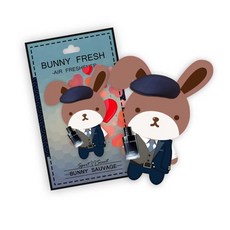 BUNNY FRESH 邦尼兔香氛卡空氣清新劑, 1個, 曠野之心 BUNNY SAUVAGE
