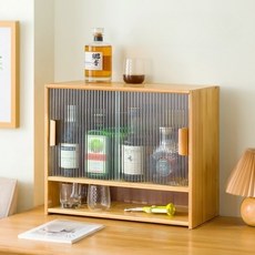 디바피스 미니 원목 양주 위스키 진열장 장식장, 메이플