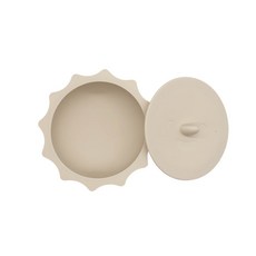 이유식 유아식판 흡착볼 BPA Free 100% 안전 실리콘 공룡/햇님, 1개, 햇님 베이지 흡착볼