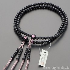슈즈 진언종 여성용 블랙 오닉스 벚꽃 조각 8치수 종파 별념주