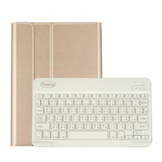 Powerway iPad 10.9吋(Air5/Air4)專用藍牙鍵盤皮套 時座型 注音倉頡 筆槽 保固一年, 香檳金