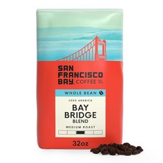 San Francisco Bay Coffee 프렌치 로스트 원두 0.9kg(2파운드) (32온스) 다크, Bay Bridge Blend, Bay Bridge Blend