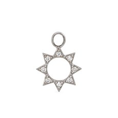 라크앤베리 섬머 선 9K 화이트 골드 다이아몬드 참