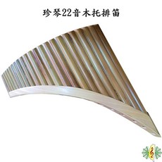 珍琴台製22孔22音木托排笛排簫附仿皮背袋, 1個