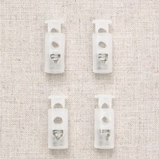 패션스타트 일자 2구멍 스토퍼 끈조절 반투명 4개입, 1개