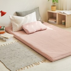 아임슬리핑 엠보싱 즐잠 토퍼 5.5T, 핑크, 5.5cm