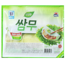 원하프쌈무(와사비맛)3kg/대림총알배송 3000g 1개, 3kg, 6개