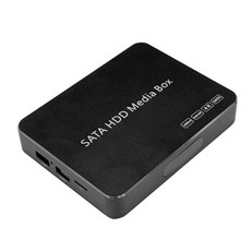 4K媒體播放盒 SATA HDD硬碟播放器 USB3.0高速傳輸, 黑色, 50-303-02