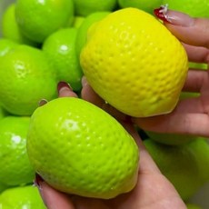 [그린 옐로우 레몬 크런치 말랑이] 온도 변색 ASMR 힐링 슬랑이 스트레스해소, 1개, 단일 1개, 단일