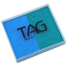 TAG 2가지 색상 스플릿 케이크 - 청록색 및 라이트 블루 (50gm), 50g, 1개
