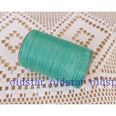 oldstar 皮革手縫圓蠟線 0.65mm 滌綸線, 1個, 天水綠, 天水綠
