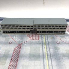 공항디오라마 주차장디오라마 미니어처 활주로 다이캐스트 관제탑 1 400, 터미널001