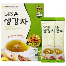 더조은 생강차 아몬드 분태 첨가 스틱, 18g, 1개, 36개입