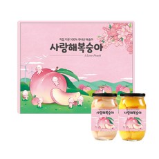 [더파머스] 복숭아병조림 백도 황도 선물세트 490g 1박스 2병, 단품, 단품