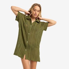 보드라이더스 록시 CHASIN 선셋 반팔 셔츠 드레스(RF11SH054GNG)_CA