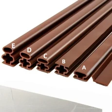 1PC 실리콘 자체 접착 씰링 테이프 방음 도어 스톱 창문 강력한, 02 A, 01 6M, 01 낙타