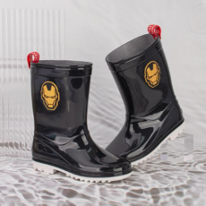 IRON MAN 男款鋼鐵人圖案雨靴