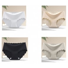 해피유통 여성 편안한 무봉제 하이웨스트 팬티 통기성과 신축성 디자인 4종