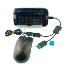 micro USB 一分二 轉接線 適用於 Android 設備, 1個