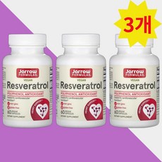 자로우 트랜스 레스베라트롤 100mg 60캡슐 비타민C Resveratrol 3개, 60정, 1개