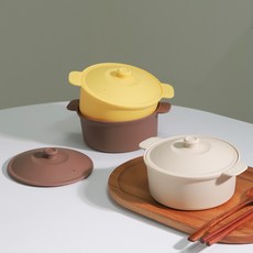 칼로쿡 다용도 실리콘 찜기 600ml, 모카브라운, 1개