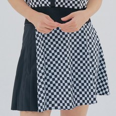 레노마골프 여성 체커 보드 부분 플리츠 큐롯 RWPCM6528-199 2802488