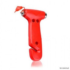 차량용 비상망치 안전 해머 비상해머 안전벨트 커터, 레드, 1개