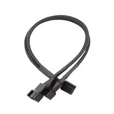 電腦風扇延長線 小4PIN 風扇集線器 PWM溫控 一分二 一分三 一分四 風扇電源轉接線 機箱風扇分接線, 1個