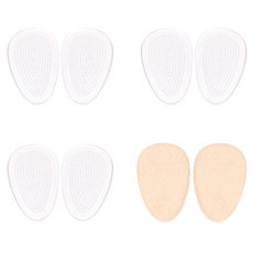 FOOTINSOLE 高跟鞋足弓支撐保護墊 後腳跟矽膠2入 x 3件 + 人造麂皮2入 x 2件組