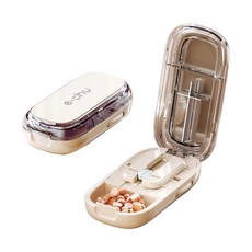 KANDO 日式多功能切藥器, 奶油色, 1個