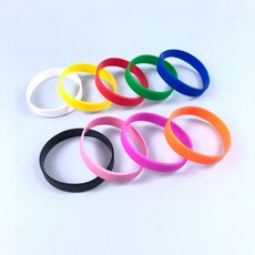 컬러 실리콘 팔찌 무지 손목 고무 밴드 단체 팀 행사 운동회 팀별 우정 커플 젤리팔찌 아대