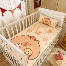 A類母嬰級嬰童冰藤軟席幼兒園嬰兒牀專用冰絲席兒童涼蓆乳膠席, 1個, 巴波芽芽