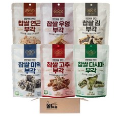 오희숙부각 30g (김부각+고추부각+연근부각+우엉부각+다시마부각+미역부각) 1개씩, 3세트, 180g